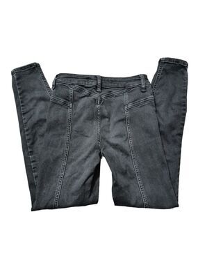 We The Free Riley Skinny Jeans No Back Pocket Western Boho Black Jeans Size 24